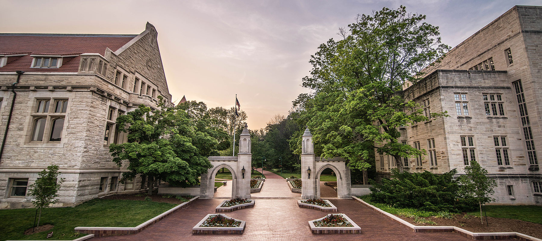 A photo of the IU Welcome Gates 